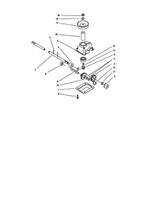Gear Case Assembly Diagram and Parts List for 10331 8900001 AND UP Lawn Boy Lawn Mower